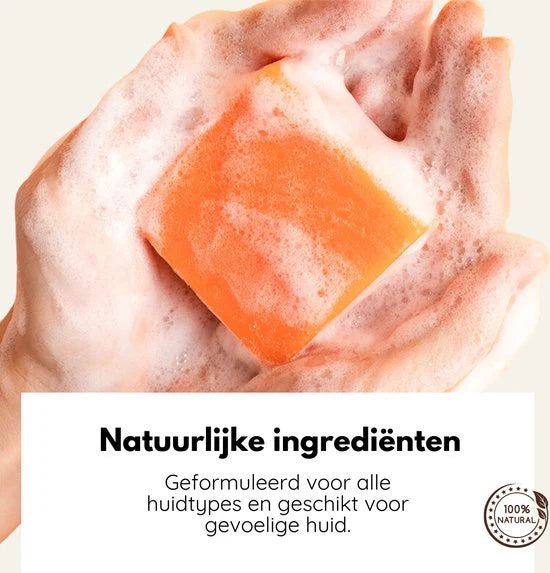 KURKUMA ZEEP - GEZICHTSREINIGER VOOR ACNE EN PIGMENTVLEKKEN