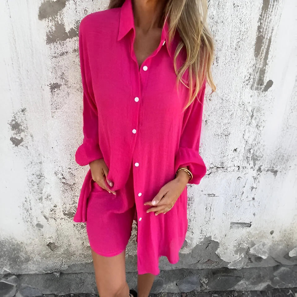 Nora | Bluse- og shortssett