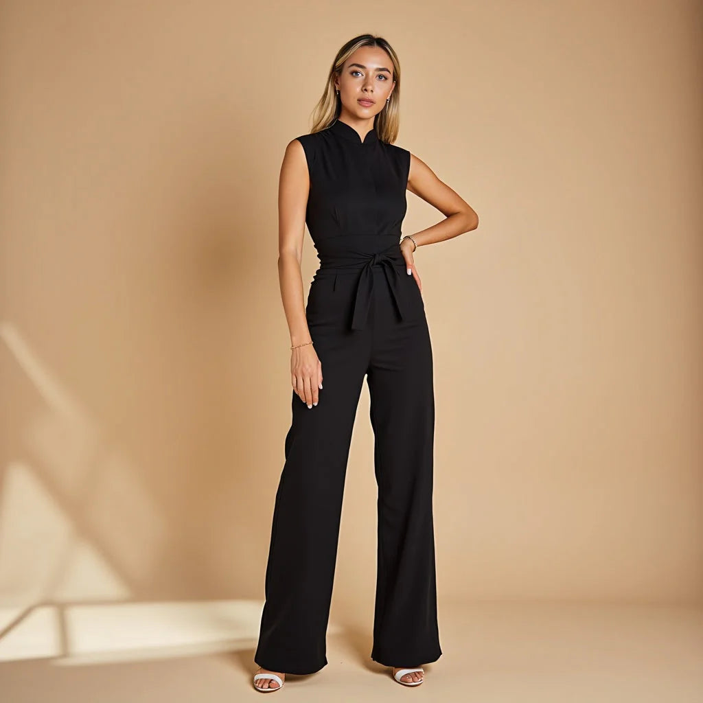 Emma | Ermeløs Jumpsuit med Eleganse & Komfort