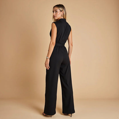 Emma | Ermeløs Jumpsuit med Eleganse & Komfort
